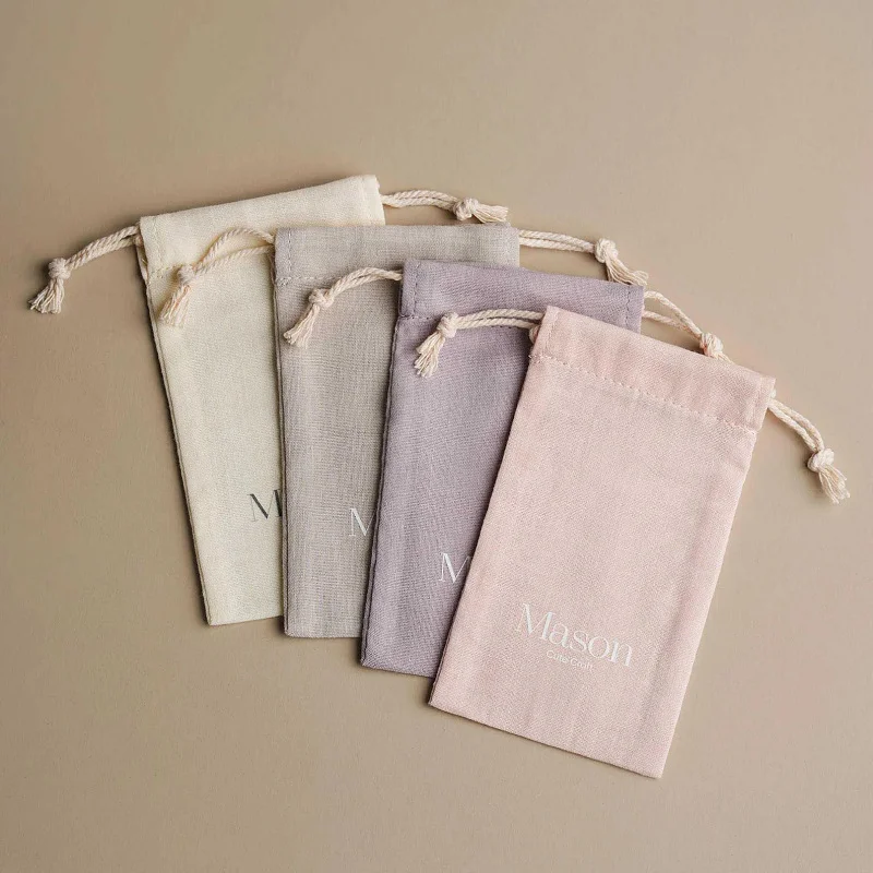 Cotton Drawstring Bag Custom Logo Printed