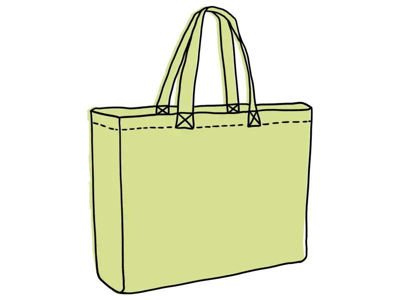 Side and bottom gusset tote